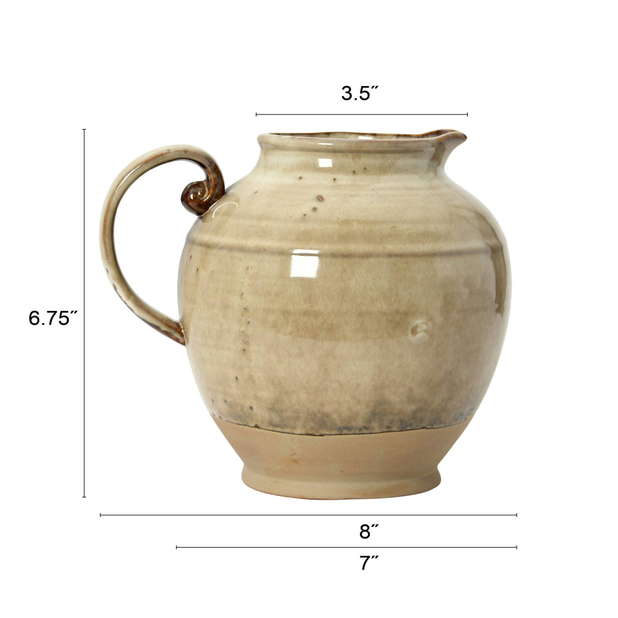 Hello Honey® 72oz. Reactive Glaze Stoneware Pitcher